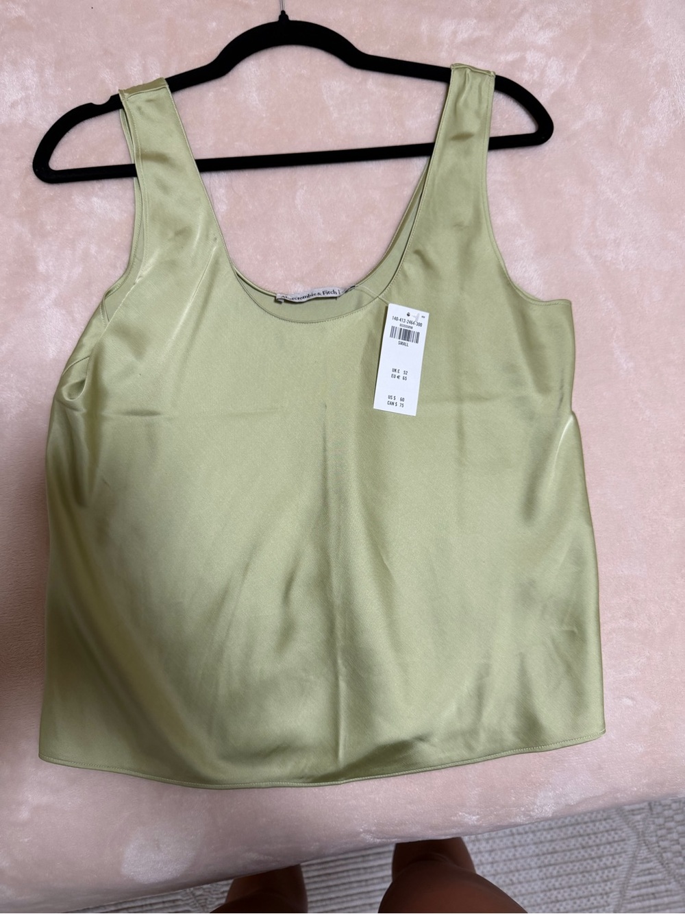 Abercrombie & Fitch Olive Satin Camisole